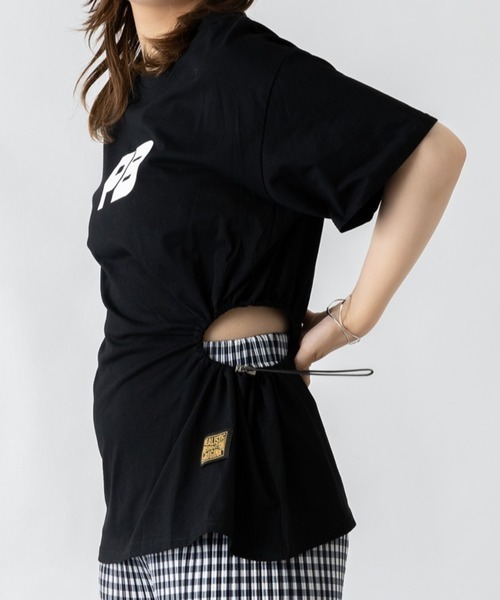 mebole（メボレ）の「ウエストギャザーＴシャツ（Tシャツ/カットソー・レディース・ピンク/ブラック/ホワイト/ブルー・FREE）」の21枚目の写真
