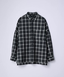 【SLICK/スリック】Seersucker Check Dolmansleeve Regular Shirt/シアサッカーチェックレギュラーカラーシャツ / クラシック