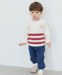 moimoln（モイモルン）の「【セットアップ】フォックスボーダー切替長袖Tシャツ＆ジョガーパンツ（セットアップ・キッズ）」