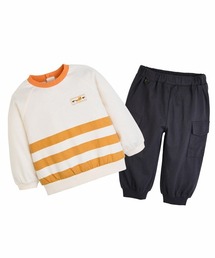 moimoln（モイモルン）の「【セットアップ】フォックスボーダー切替長袖Tシャツ＆ジョガーパンツ（セットアップ）」