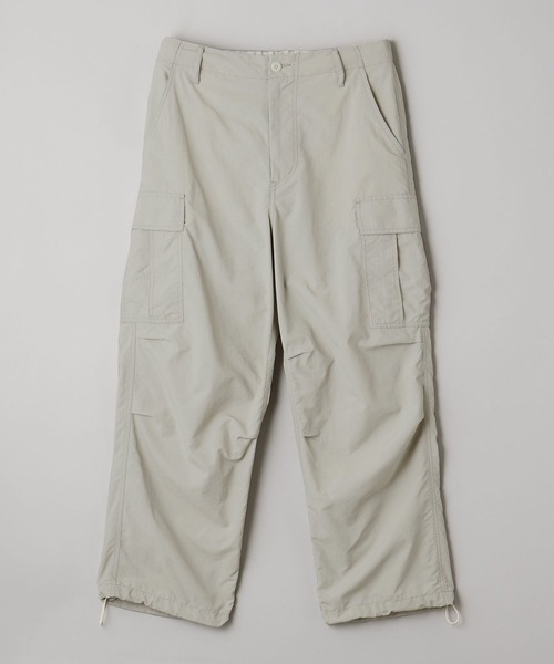 マルチサイズ】ナイロン リップストップ ワイド カーゴパンツ（カーゴ