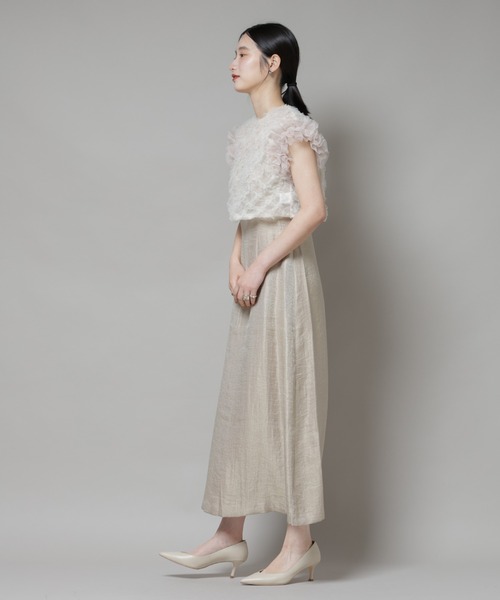 kaene(カエン)の「kaene/ボリュームブラウスセットドレス(ドレス・レディース・ブラック/ベージュ・36)」の5枚目の写真