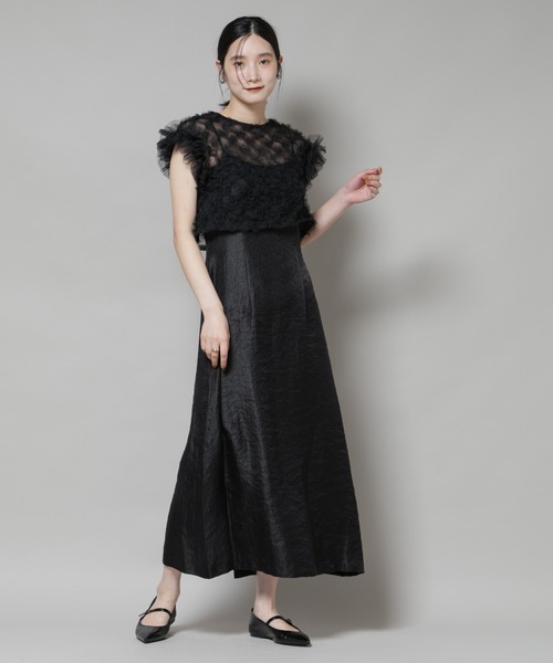 kaene(カエン)の「kaene/ボリュームブラウスセットドレス(ドレス・レディース・ブラック/ベージュ・36)」の16枚目の写真