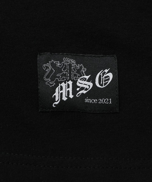MSG(エムエスジー)の「ヘビーウエイトフェイクレイヤードロンT カモフラージュ柄 ボーダー【UNISEX】(Tシャツ/カットソー・メンズ・ブラック×ブラック/ブラック×レッド/ホワイト系/ブラック系・XL/L/M/S)」の18枚目の写真