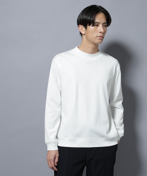 セール】「FORMAL JERSEY」モックネックカットソー長袖（Tシャツ