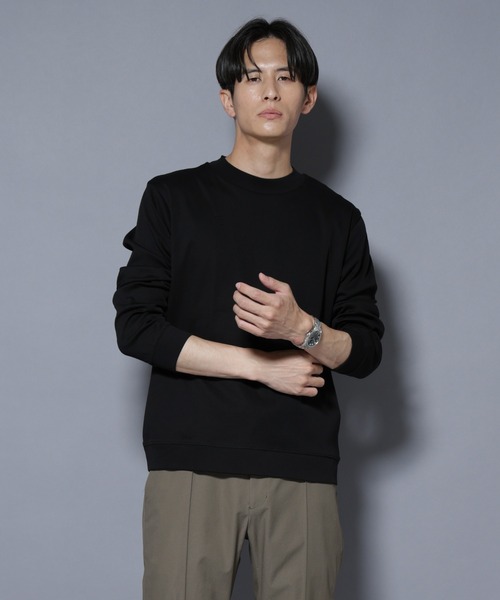 セール】「FORMAL JERSEY」モックネックカットソー長袖（Tシャツ