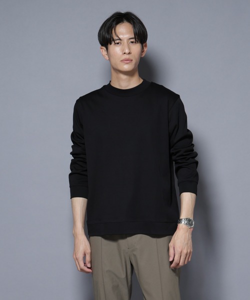 ナノユニバース（NANO universe）/「FORMAL JERSEY」モックネックカットソー長袖 セール】「FORMAL JERSEY」モックネックカットソー長袖（Tシャツ