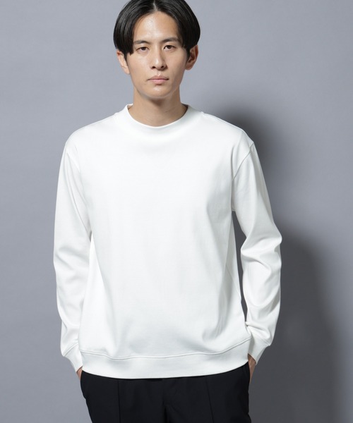 セール】「FORMAL JERSEY」モックネックカットソー長袖（Tシャツ