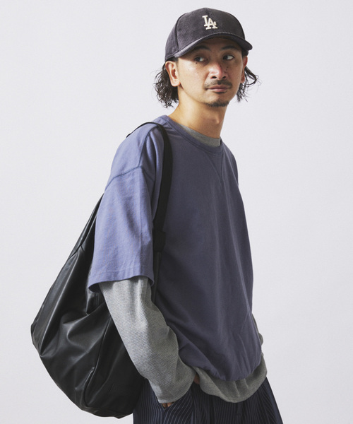 JOURNAL STANDARD relume(ジャーナルスタンダード レリューム)の「【60’s】ヴィンテージピグメントスウェットT + レイヤードサーマル 2点セット(Tシャツ/カットソー・メンズ・ネイビー/オレンジ/ブラック・LARGE/MEDIUM)」の2枚目の写真