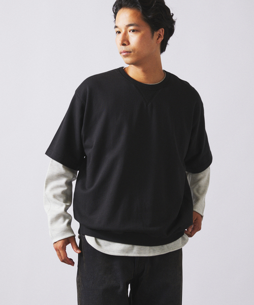 ジャーナルスタンダード レリューム（JOURNAL STANDARD relume）/【60’s】ヴィンテージピグメントスウェットT + レイヤードサーマル 2… セール】【60's】ヴィンテージピグメントスウェットT + レイヤード