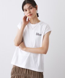 【洗える】オーガニックコットンフレンチスリーブ