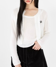 A'GEM/9 × .kom 『muah muah/ムーアムーア』REGULAR FIT ROUND CARDIGAN/レギュラーフィットラウンドカーディガン