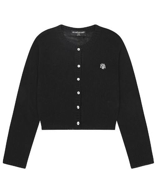 muahmuah(ムーアムーア)の「A'GEM/9 × .kom 『muah muah/ムーアムーア』REGULAR FIT ROUND CARDIGAN/レギュラーフィットラウンドカーディガン(カーディガン/ボレロ・レディース・アイボリー/ブラック/グリーン・FREE)」の11枚目の写真