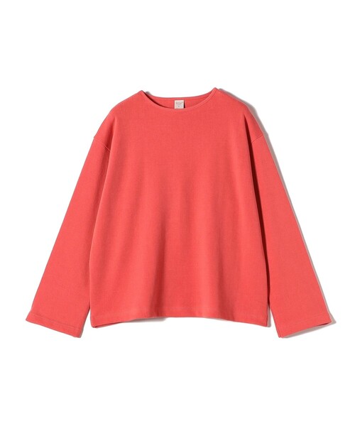 gicipi（ジチピ）の「gicipi:クルーネック リラックス フィット ミラノ リブ カットソー（SPINACIO）（Tシャツ/カットソー・レディース・オフホワイト/ネイビー/ピンク・ONE SIZE）」の3枚目の写真