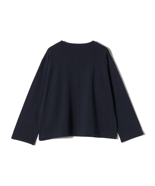 gicipi（ジチピ）の「gicipi:クルーネック リラックス フィット ミラノ リブ カットソー（SPINACIO）（Tシャツ/カットソー・レディース・オフホワイト/ネイビー/ピンク・ONE SIZE）」の6枚目の写真