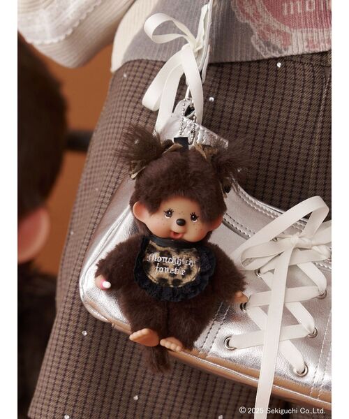 モンチッチ　ジュエティ　レオパードキーチェーン jouetie（ジュエティ）の「【monchhichi×jouetie】レオパード