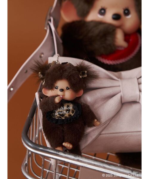 モンチッチ　ジュエティ　レオパードキーチェーン jouetie（ジュエティ）の「【monchhichi×jouetie】レオパード