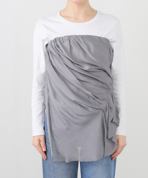 Noble（ノーブル）の「THE GARMENT/ザ ガーメント Gilian Bustier（その他トップス・レディース・チャコールグレー・SMALL）」の9枚目の写真