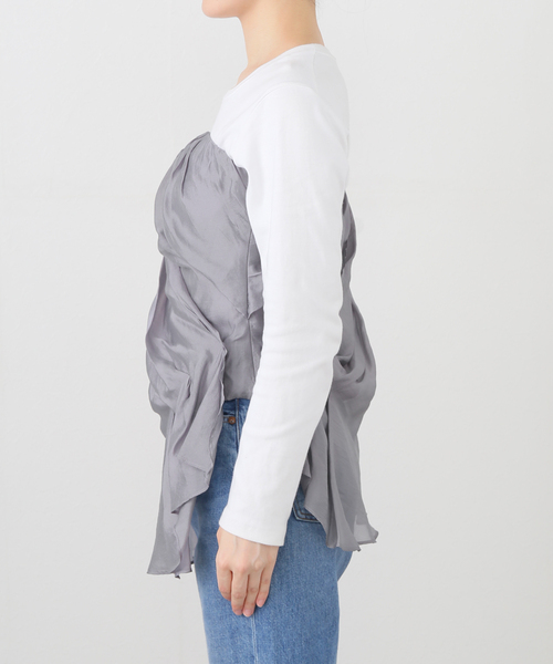 Noble（ノーブル）の「THE GARMENT/ザ ガーメント Gilian Bustier（その他トップス・レディース・チャコールグレー・SMALL）」の10枚目の写真