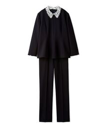 Mila Owen | 【セットアイテム】2wayレースカラーペプラムSET UP(ワンピース)