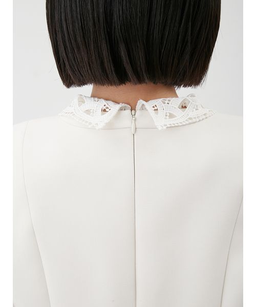 Mila Owen（ミラオーウェン）の「【セットアイテム】2wayレースカラーペプラムSET UP（ワンピース・レディース・マルチ/ネイビー/ブラック・1/0）」の10枚目の写真