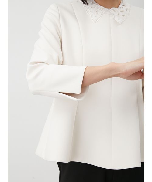 Mila Owen（ミラオーウェン）の「【セットアイテム】2wayレースカラーペプラムSET UP（ワンピース・レディース・マルチ/ネイビー/ブラック・1/0）」の11枚目の写真