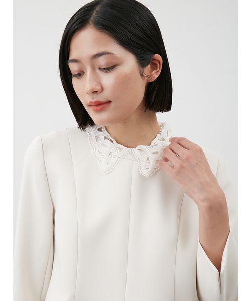 セール】【セットアイテム】2wayレースカラーペプラムSET UP