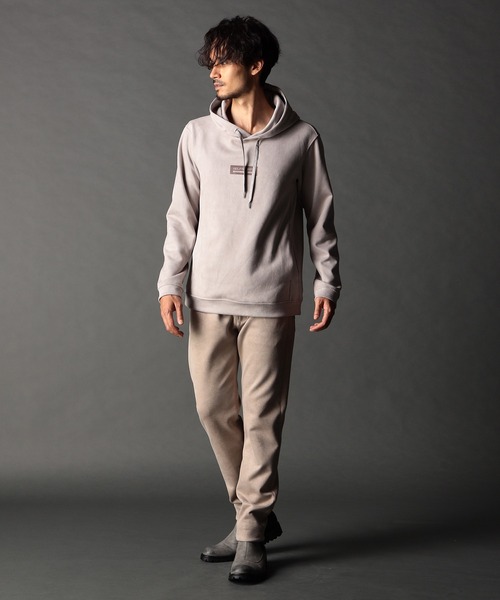 NICOLE CLUB FOR MEN（ニコルクラブフォーメン）の「ブラッシュドクロス プルオーバーパーカー（パーカー・メンズ・ブラウン/シルバーグレー/オレンジ/ブルー系/ブラック系・X-LARGE/LARGE/MEDIUM）」の22枚目の写真
