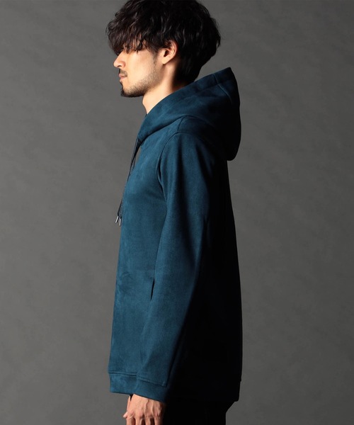 NICOLE CLUB FOR MEN（ニコルクラブフォーメン）の「ブラッシュドクロス プルオーバーパーカー（パーカー・メンズ・ブラウン/シルバーグレー/オレンジ/ブルー系/ブラック系・X-LARGE/LARGE/MEDIUM）」の7枚目の写真