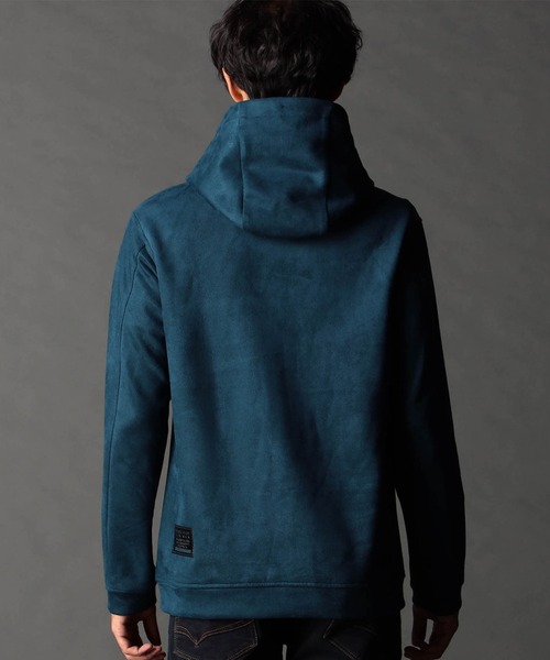 NICOLE CLUB FOR MEN（ニコルクラブフォーメン）の「ブラッシュドクロス プルオーバーパーカー（パーカー・メンズ・ブラウン/シルバーグレー/オレンジ/ブルー系/ブラック系・X-LARGE/LARGE/MEDIUM）」の8枚目の写真