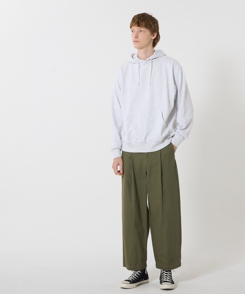 coca(coca)(コカ)の「裏毛プルパーカー(パーカー・メンズ・ブラック/ライトグレー・XL/M/L)」の3枚目の写真