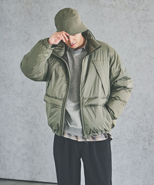 NANGA(ナンガ)の「【NANGA Mt.&Sea(ナンガ)】オーロラスタンドダウン25AW(ダウンジャケット/コート・メンズ・カーキ/ベージュ/ブラック・LARGE/MEDIUM)」の14枚目の写真