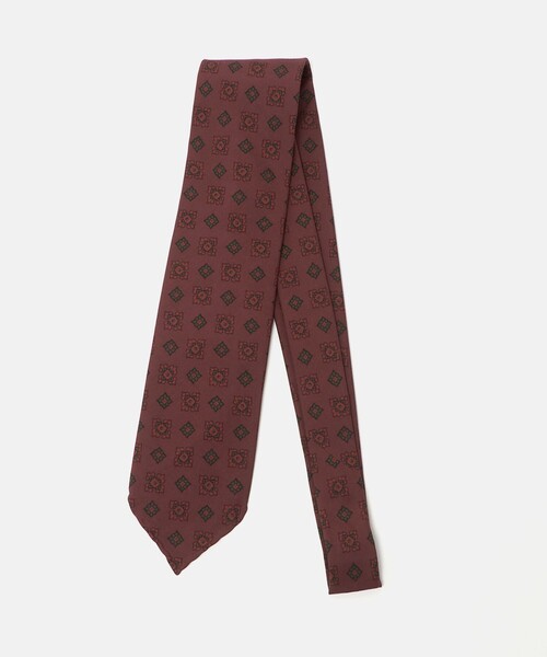 SOVEREIGN（ソブリン）の「＜SOVEREIGN＞コモン プリント ネクタイ（ネクタイ・メンズ・ブラウン系/ワイン・FREE）」の2枚目の写真