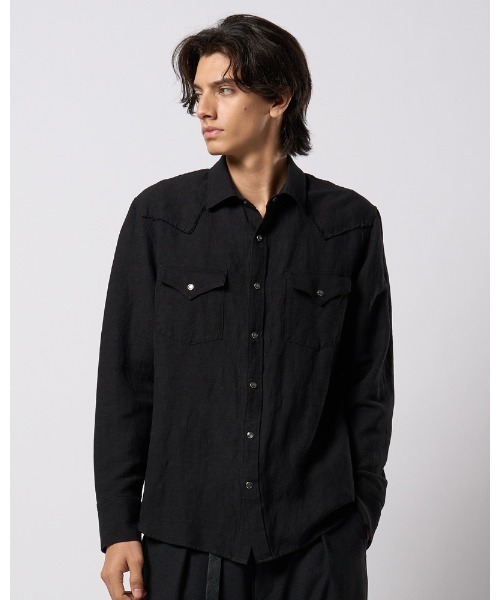 wjk（ダヴルジェイケイ）の「western shirt（シャツ/ブラウス・メンズ・ホワイト/ブラック/ブルー・SMALL/MEDIUM/LARGE/X-LARGE）」の7枚目の写真
