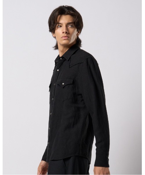 wjk（ダヴルジェイケイ）の「western shirt（シャツ/ブラウス・メンズ・ホワイト/ブラック/ブルー・SMALL/MEDIUM/LARGE/X-LARGE）」の8枚目の写真