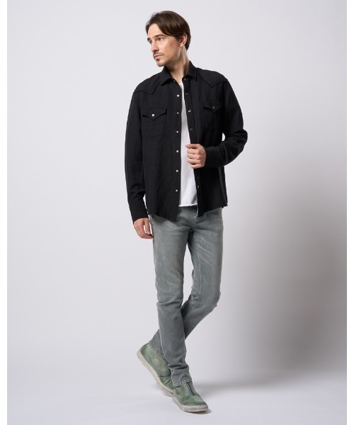 wjk（ダヴルジェイケイ）の「western shirt（シャツ/ブラウス・メンズ・ホワイト/ブラック/ブルー・SMALL/MEDIUM/LARGE/X-LARGE）」の22枚目の写真