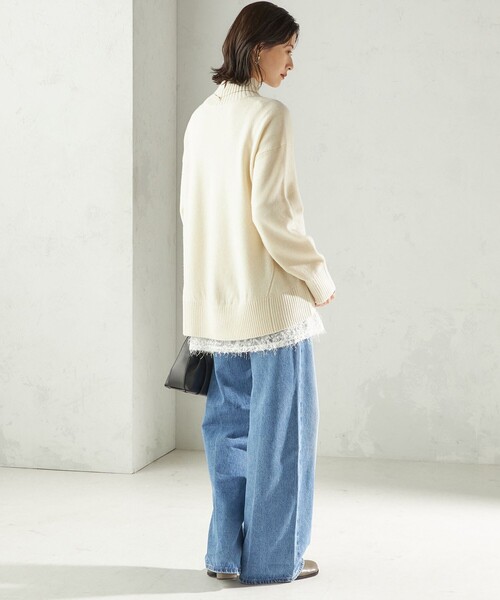 セール】〈手洗い可能〉ウール カシミヤ ハイネック プルオーバー