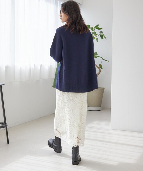 セール】〈手洗い可能〉ウール カシミヤ ハイネック プルオーバー