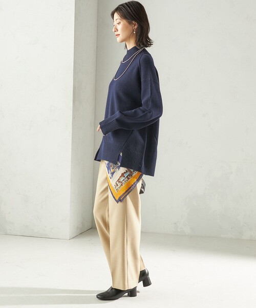 美品 セオリー ウール カシミヤ ハイネック プルオーバー ニット S 近年 セール】〈手洗い可能〉7G ウール カシミヤ ハイネック プルオーバー