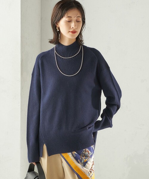 手洗い可能〉ウール カシミヤ ハイネック プルオーバー（ニット