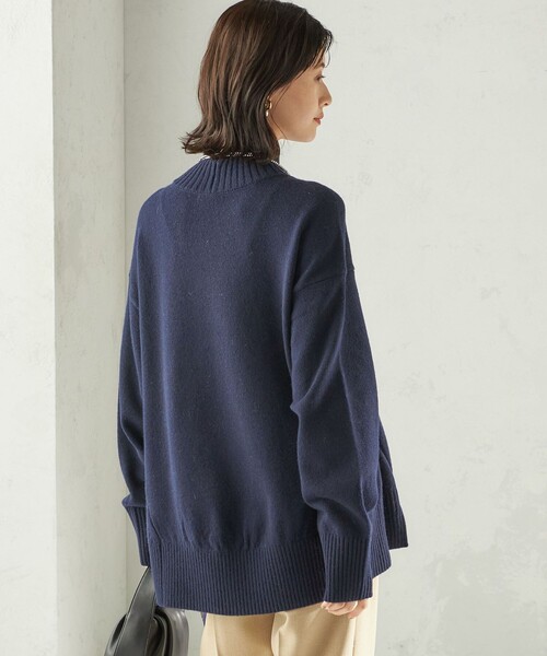 手洗い可能〉ウール カシミヤ ハイネック プルオーバー（ニット