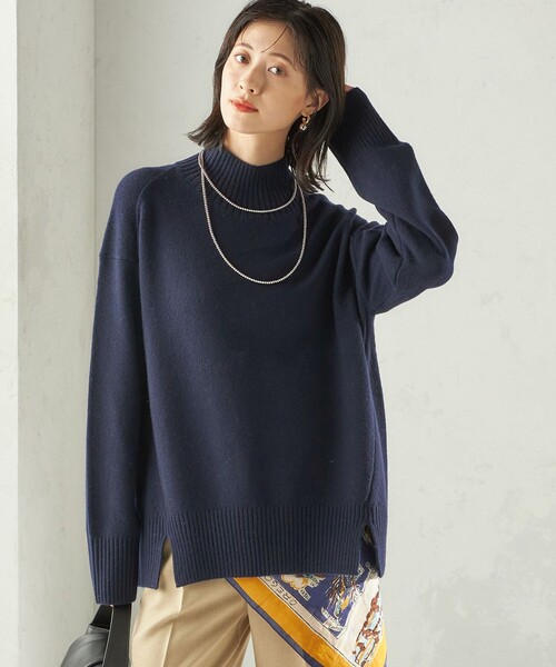 セール】〈手洗い可能〉ウール カシミヤ ハイネック プルオーバー