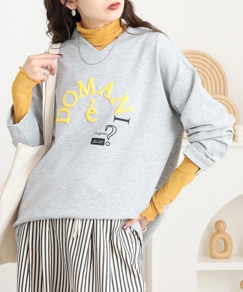 BRODIAEA サガラロゴダンボールニットチュニック