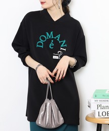 BRODIAEA サガラロゴダンボールニットチュニック