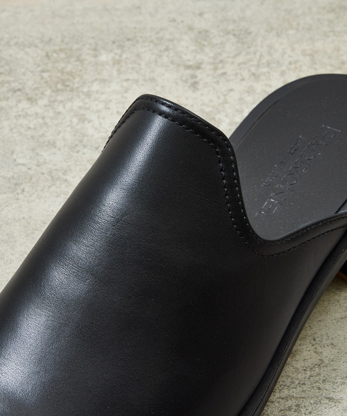 And A(アンドエー)の「PADRONE パドローネ / BL SQUARE SLIP-ON スクエアトゥレザースリッポンシューズ / PU8777-2002(サンダル・メンズ・ブラック・41/42/40)」の8枚目の写真