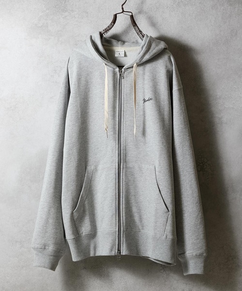 NUMBER (N)INE(ナンバーナイン)の「FIRM COTTON FULL ZIP SWEAT HOODIE / ファーム コットン ワンポイント ロゴプリント ジップアップ スウェット パーカー(パーカー・メンズ・ブラック/トップグレー・M/L/XL)」の9枚目の写真