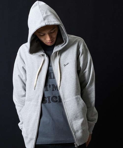 FIRM COTTON LIGHT SHORT PILE FULL ZIP SWEAT HOODIE / ファーム