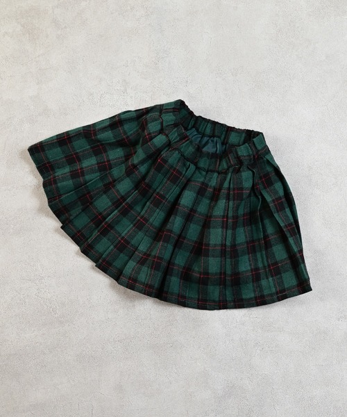 MARKEY'S（マーキーズ）の「チェックプリーツスカート（スカート・キッズ・イエロー系その他/グリーン系その他/レッド系その他・S/M/L/LL）」の2枚目の写真