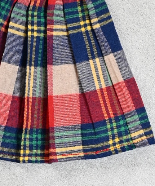 MARKEY'S（マーキーズ）の「チェックプリーツスカート（スカート・キッズ・イエロー系その他/グリーン系その他/レッド系その他・S/M/L/LL）」の6枚目の写真