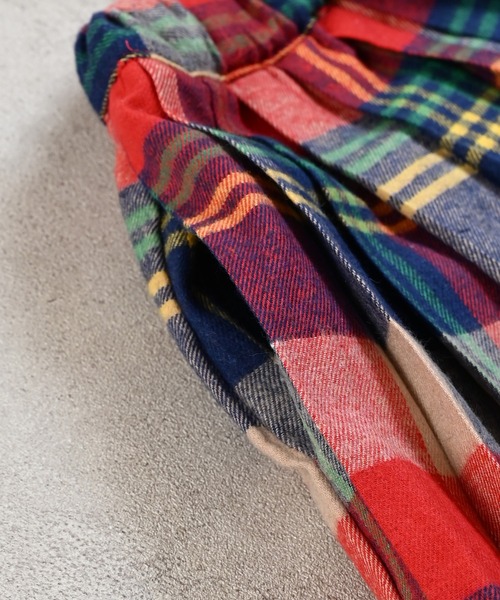 MARKEY'S（マーキーズ）の「チェックプリーツスカート（スカート・キッズ・イエロー系その他/グリーン系その他/レッド系その他・S/M/L/LL）」の7枚目の写真